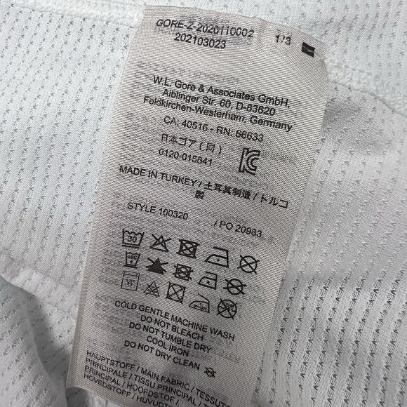 GORE Windstopper Medium Base Layer Long Sleeve Shirt Light Grey White Ski Snow - Picture 13 of 17